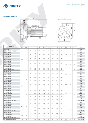 Консольно-моноблочный насос Purity PSTC 80-315/450 (N)