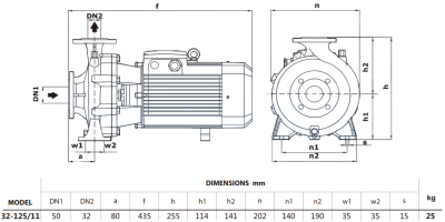 Центробежный насос Purity PSTG-R5 32-125/11