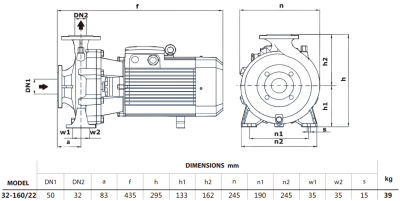 Центробежный насос Purity PSTG-R5 32-160/22