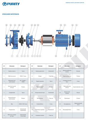 Консольно-моноблочный насос Purity PSTG 125-250/900 (N)